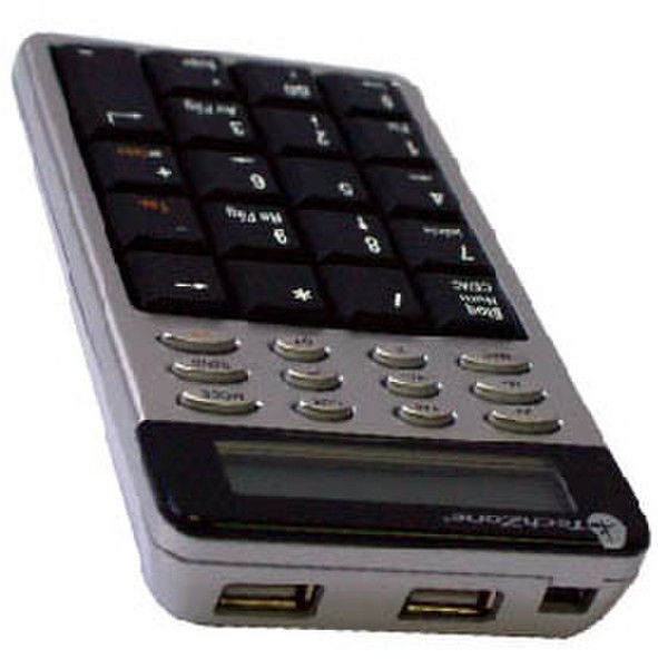 TechZone TZCKPH01 USB Numerisch Silber Tastatur