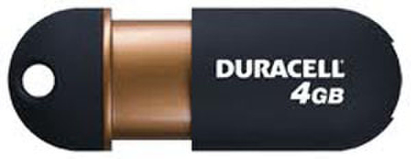 Duracell 4GB + 4GB USB Key 4GB USB 2.0 Typ A Schwarz, Braun USB-Stick