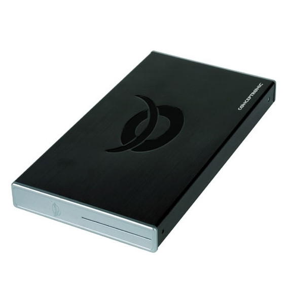 Conceptronic Grab‘n’GO 2.5” Hard Disk USB/FireWire 100GB 100GB Black external hard drive