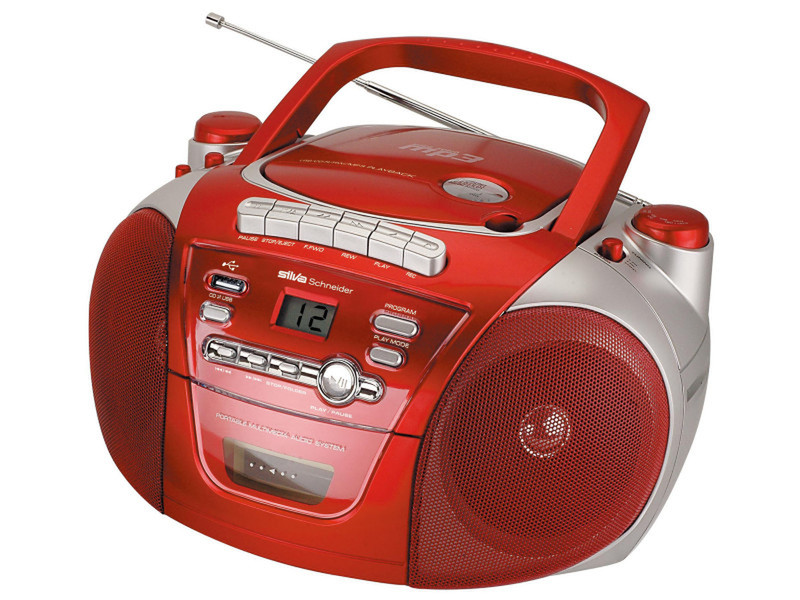 Silva Schneider MPC 115 Portable CD player Red,Silver
