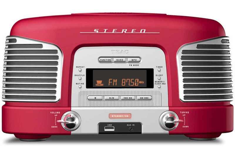 TEAC SL-D 910 R Tragbar Digital Rot Radio