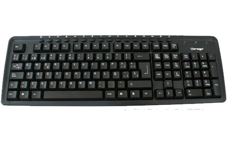 Vorago KB-100 PS/2 QWERTY Black keyboard