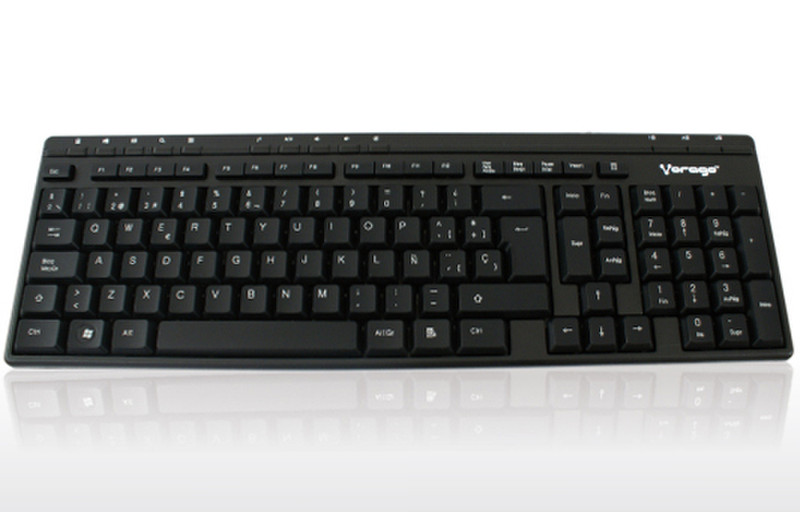 Vorago KB-201 USB QWERTY Black keyboard