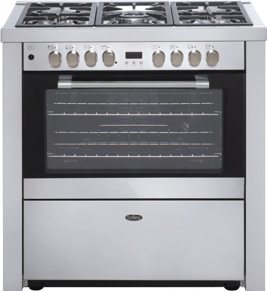 Belling Gourmet 90DF Freistehend Gaskochfeld Silber