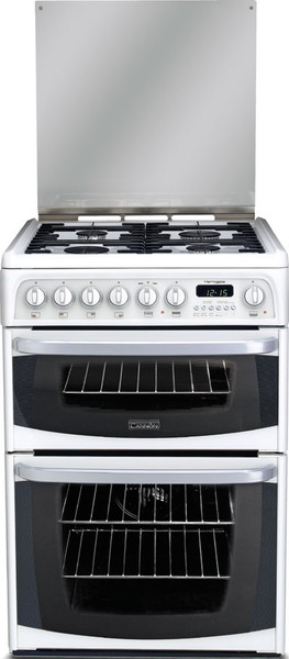Cannon C60DHWF Freestanding Gas hob White cooker