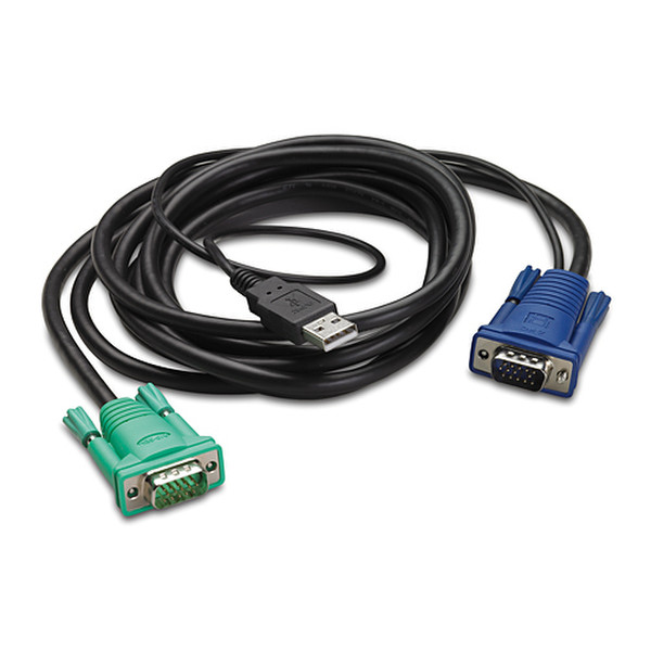 APC AP5823 7.62м Черный кабель клавиатуры / видео / мыши