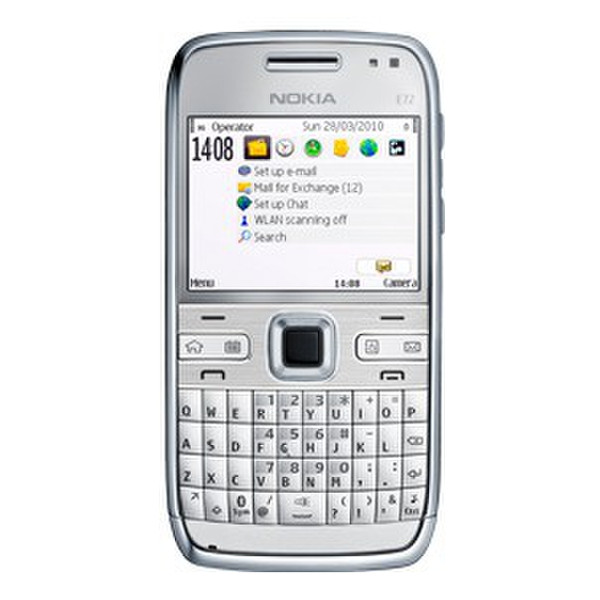 Nokia E72 Single SIM Weiß Smartphone