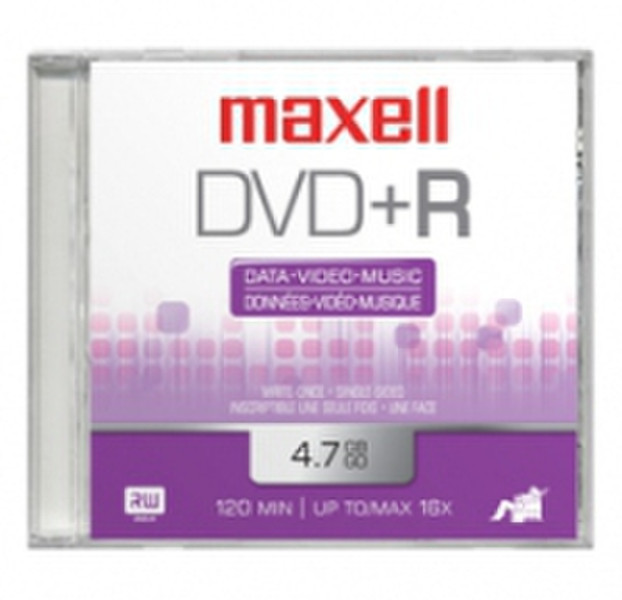 Maxell 275735 4.7ГБ DVD+R 25шт чистый DVD