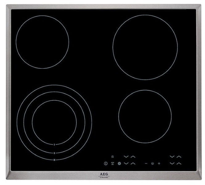 AEG HK-634020-XB Встроенный Ceramic hob Черный плита