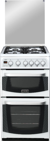 Cannon C50GCIW/1 Freestanding Gas hob White cooker