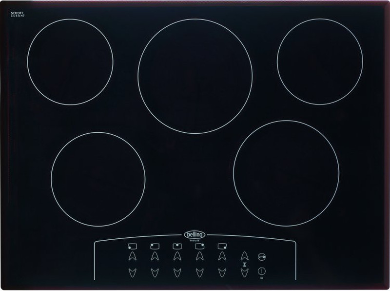 Belling CTC70 Встроенный Ceramic hob Черный плита