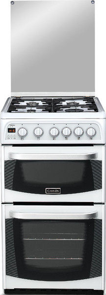 Cannon C50LCIW/1 Freestanding Gas hob White cooker
