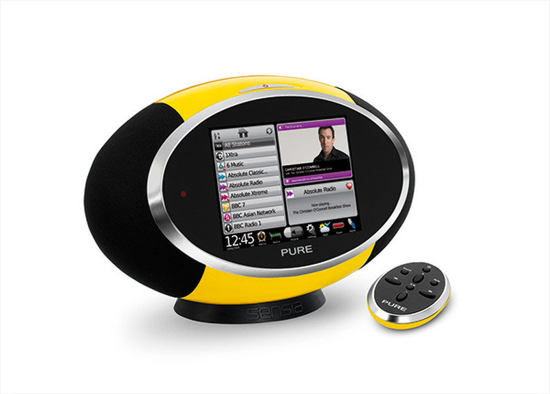 Pure Sensia Portable Digital Black,Yellow