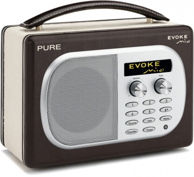 Pure EVOKE Mio Tragbar Digital Braun Radio