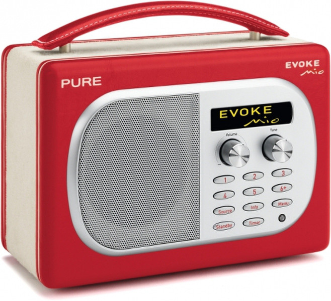 Pure EVOKE Mio Portable Digital Beige,Red
