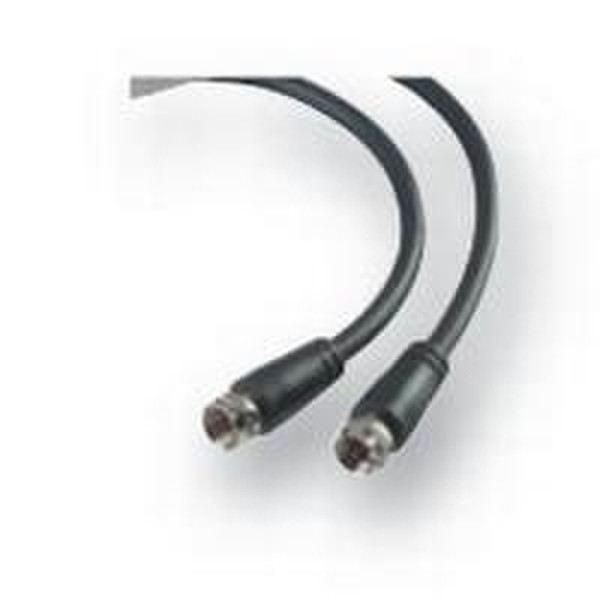 Belkin Satellite cable F-type M/F-type M, 3m 3m Schwarz Koaxialkabel