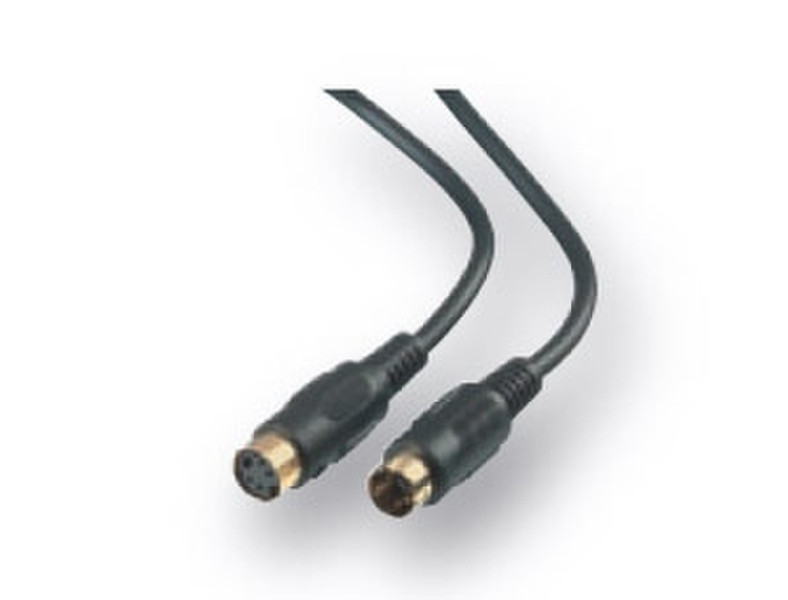 Belkin S-VIDEO extension cable MINIDIN4 M/MINIDIN4 F 5M 5м Черный S-video кабель
