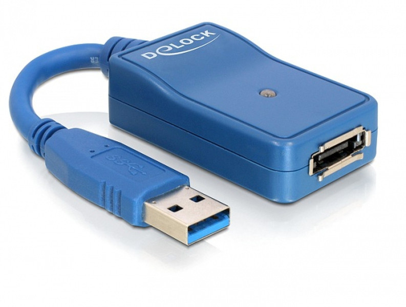 DeLOCK USB 3.0 - eSATA USB 3.0 M eSATA FM Синий кабельный разъем/переходник