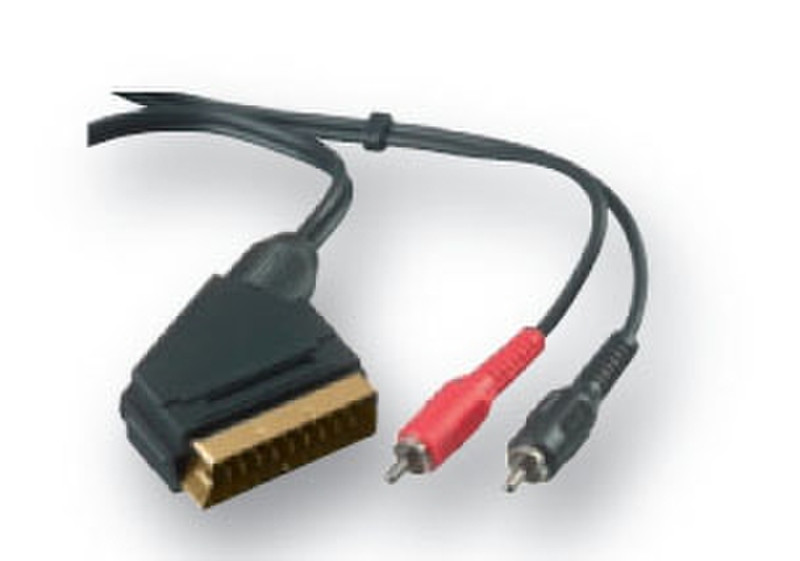 Belkin SCART/RCA gold audio cable SCART-M/2xRCA-M audio 5M 5m Black