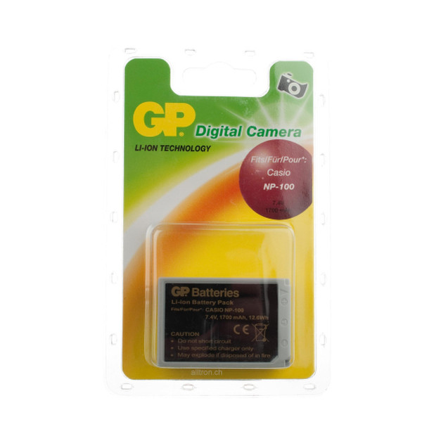 GP Batteries Digital camera 230.DCS004 Литий-ионная (Li-Ion) 1700мА·ч 7.4В аккумуляторная батарея