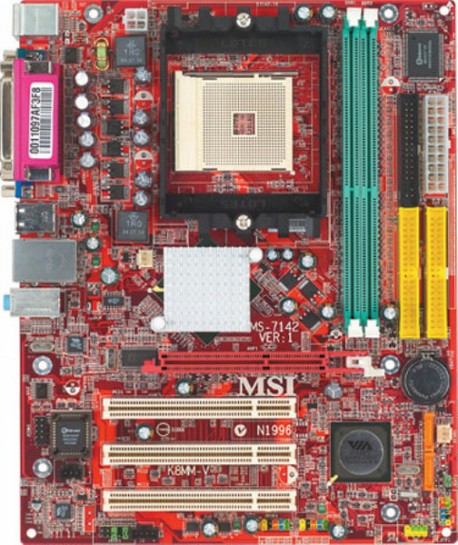 MSI K8MM-V VIA K8M800 Socket 754 Micro ATX motherboard