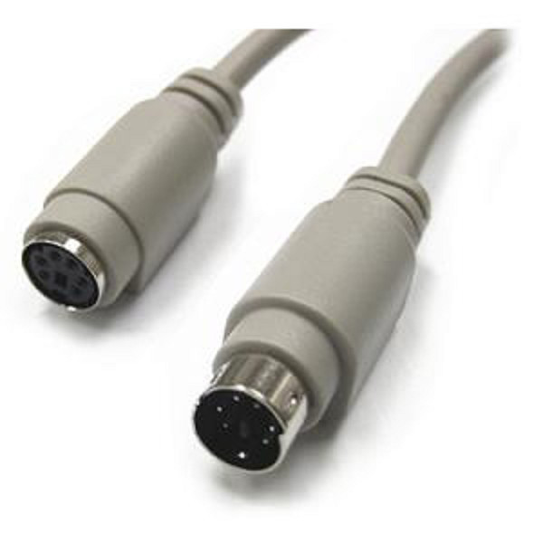 Newstar KXT102 2м 6-p Mini-DIN 6-p Mini-DIN Серый кабель PS/2