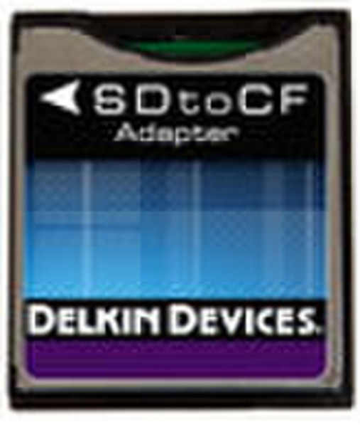 Delkin DDSDFLS-AD SD/SDHC CompactFlash II Черный кабельный разъем/переходник