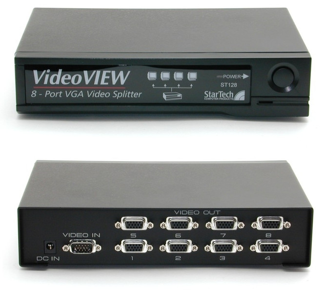 Newstar 8 Port 250 MHz VGA Video Splitter Videosplitter