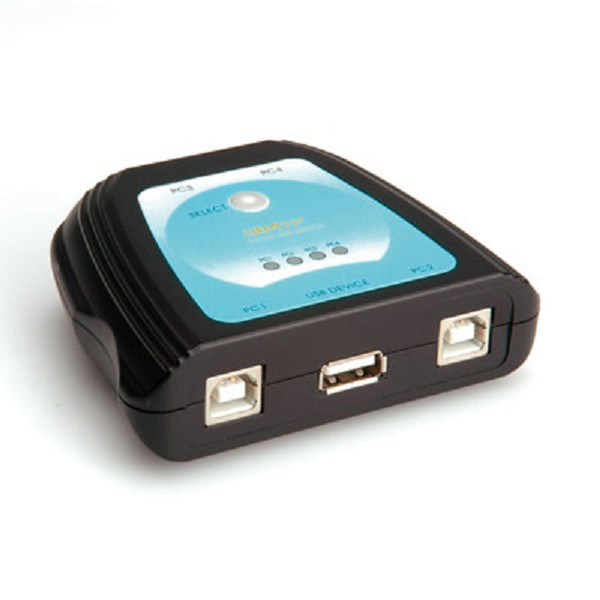 Newstar USB 1.1 data switch, 4-port Tastatur/Video/Maus (KVM)-Switch