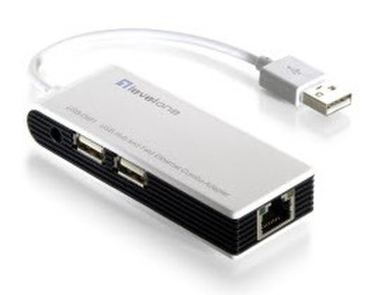 LevelOne USB-0501 100Мбит/с Черный, Белый хаб-разветвитель