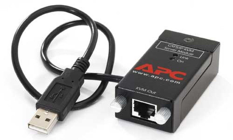 APC CAT5/IP KVM SUN Server Module (SM) 0.234m Schwarz Tastatur/Video/Maus (KVM)-Kabel