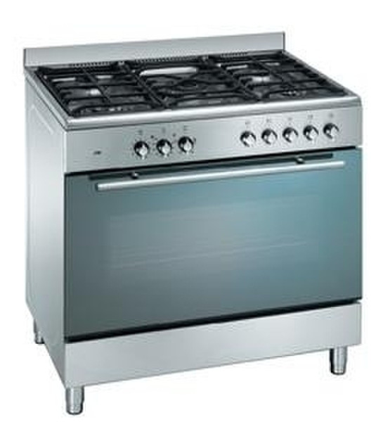 ETNA 1981-VWRVS Gas-electric cooker Freestanding Gas hob Silver