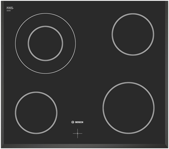 Bosch NVF651H15E Eingebaut Electric hob Schwarz Kochfeld