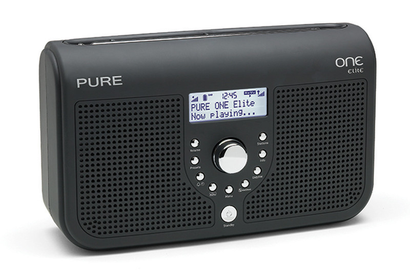 Pure ONE Elite Tragbar Digital Schwarz Radio