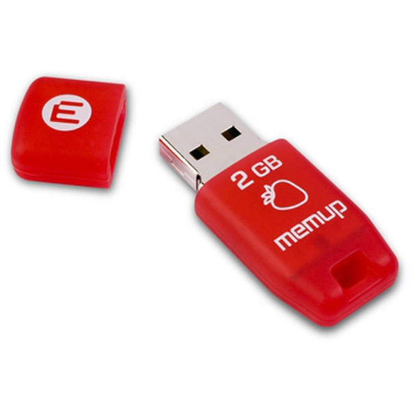 Memup SWEET 2GB 2GB USB 2.0 Type-A Red USB flash drive