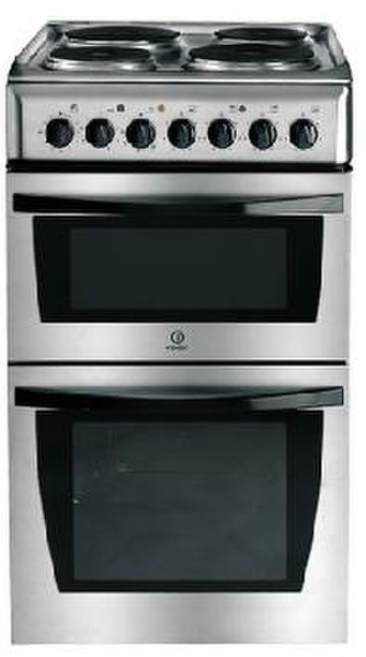 Indesit KD3E11XG Freestanding Gas hob Stainless steel cooker