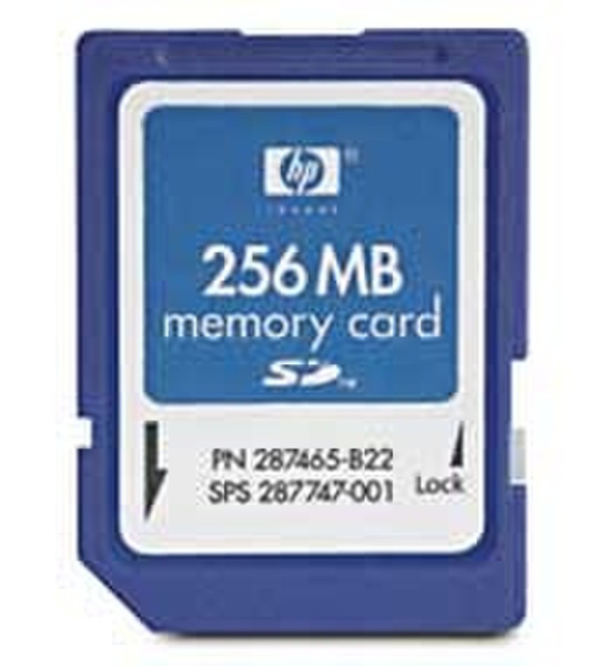 HP 256 MB Secure Digital Card smart card