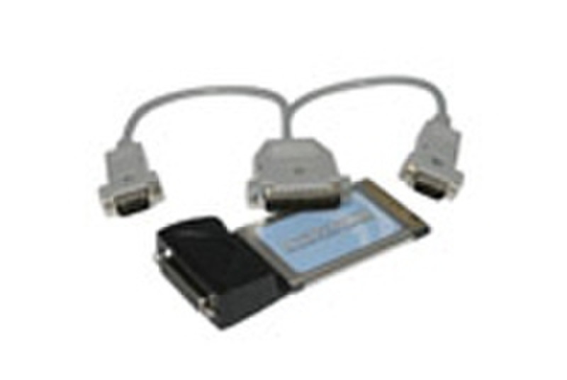 Intronics 32 bits pc card with two serial ports networking card