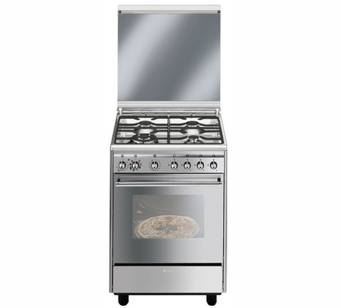 Smeg CX61MPZ Freestanding Gas hob A Stainless steel cooker