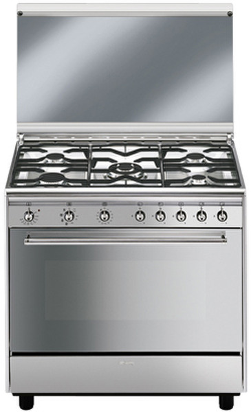 Smeg SX91M-1 Отдельностоящий Gas hob A Нержавеющая сталь кухонная плита