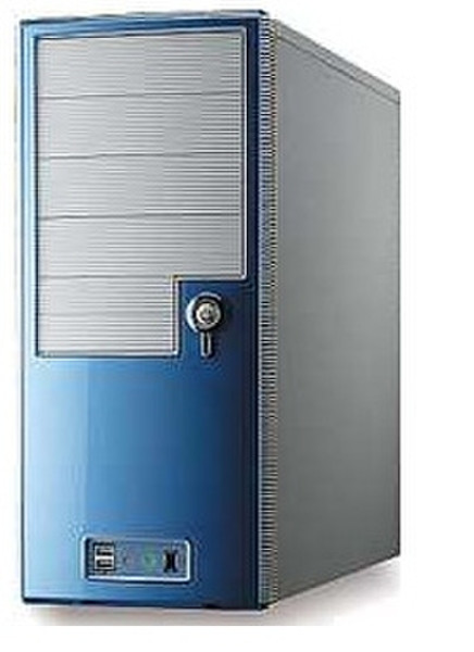 Ever Case Midi E4292RB 350W (Intel® Prescott Ready) Midi-Tower 350Вт Синий, Cеребряный системный блок