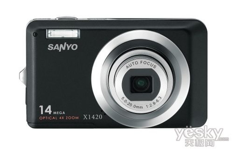 Sanyo X series VPC-X1420 Kompaktkamera 14MP 1/2.33Zoll CCD 4288 x 3216Pixel Schwarz
