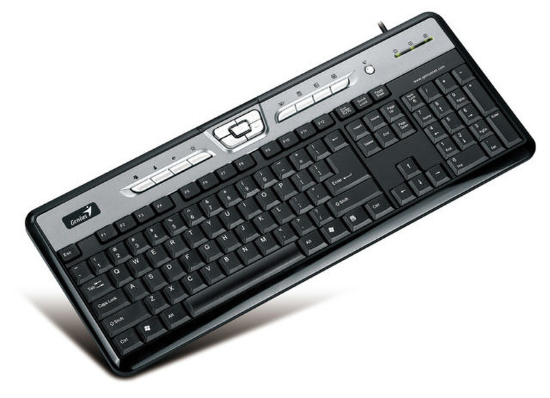 Genius SlimStar 311 USB+PS/2 QWERTY Черный клавиатура
