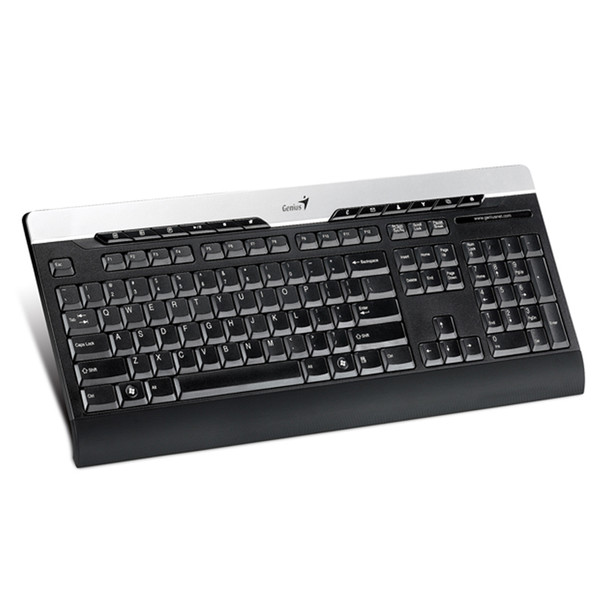 Genius SlimStar 220 USB QWERTY Черный клавиатура