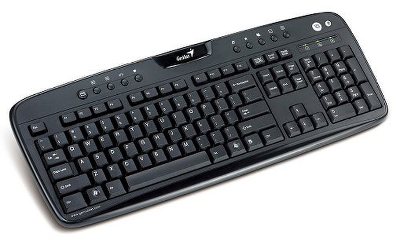Genius KB-220e USB QWERTY Черный клавиатура