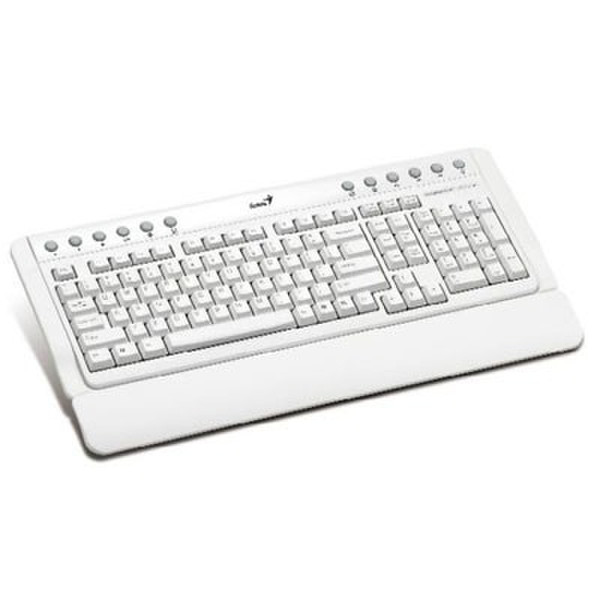 Genius KB-220 USB QWERTY Weiß Tastatur