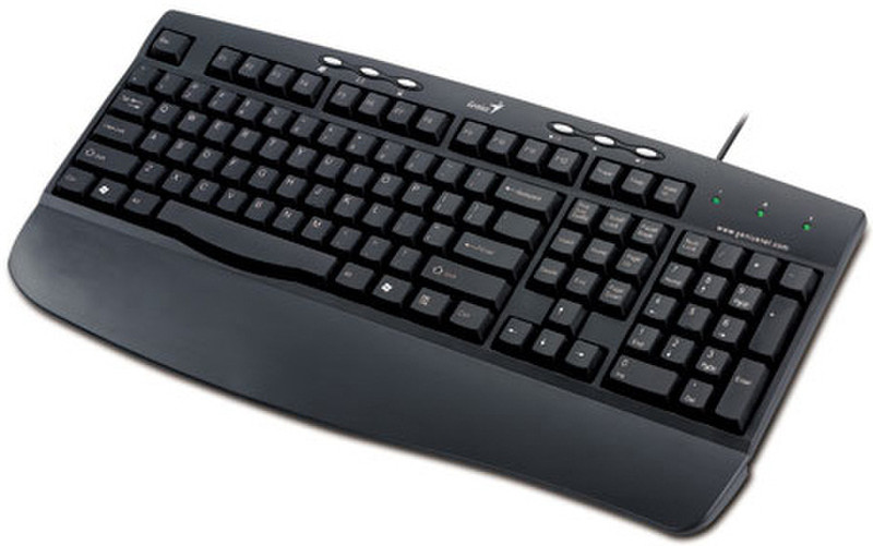 Genius KB 200 PS/2 QWERTY Black keyboard
