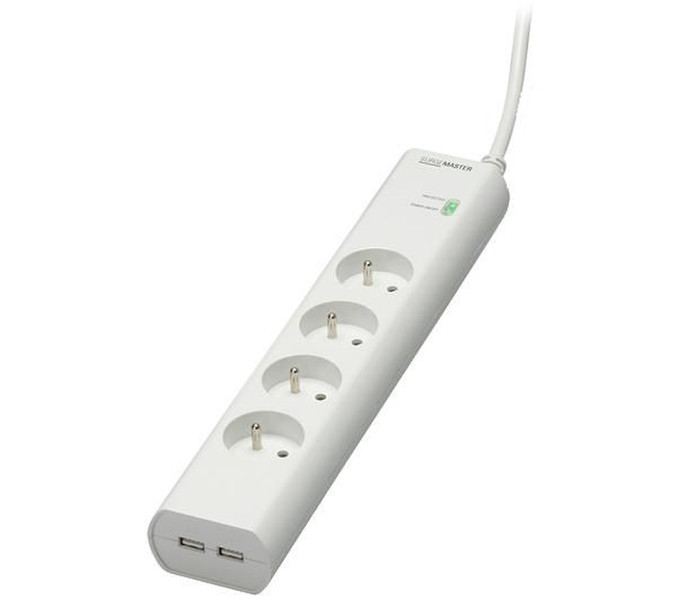 Belkin BM104002CA2M 4AC outlet(s) 2m Weiß Spannungsschutz