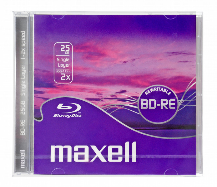 Maxell 718862 25ГБ BD-RE 10шт чистые Blu-ray диски