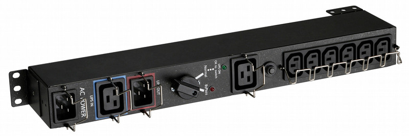 Eaton HotSwap MBP, 6x IEC 6AC outlet(s) 1U Black power distribution unit (PDU)
